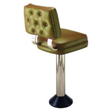 Floor Mounted Tufted Counter Height Swivel Custom Stool