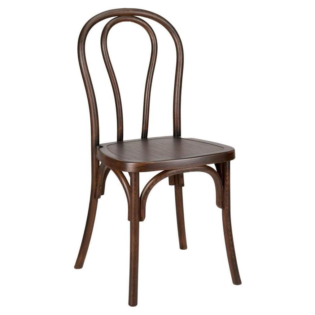 Modern Resin Outdoor Bentwood Style Side Chairs