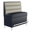 Horizontal 3 Channel Back Restaurant Booth with Metal Legs - Bar Height19f907e76147257f49