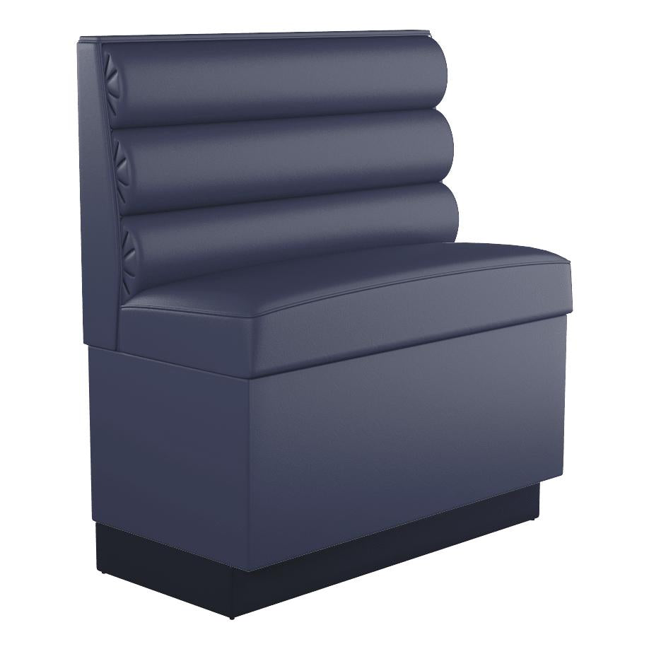 Horizontal 3 Channel Back Restaurant Booth with Padded Base - Bar Height19f908005bd94c8e6