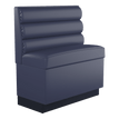 Horizontal 3 Channel Back Restaurant Booth with Padded Base - Bar Height19f908005bd94c8e6