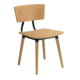 Woodlands II Series Industrial Wood Side Chair