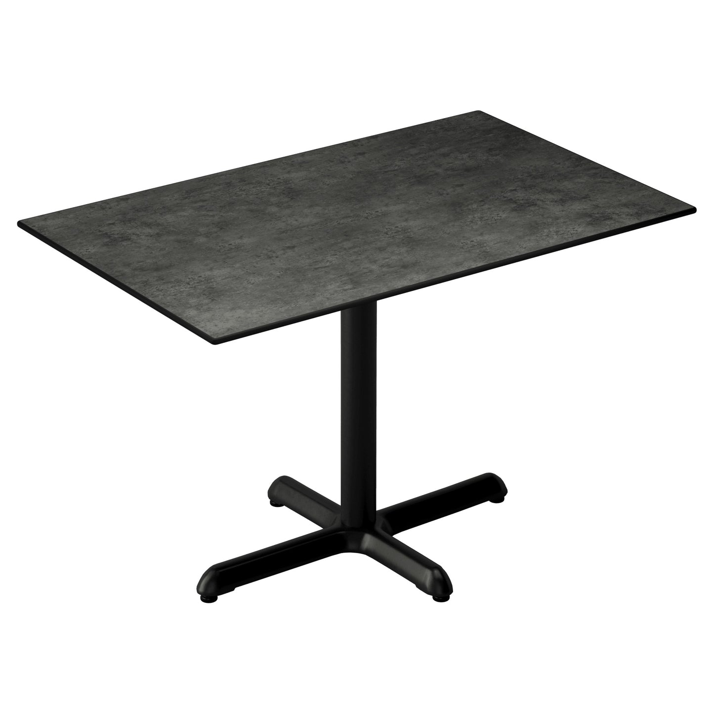 Dark Stone Look Outdoor Resin Table Top with Phenolic Edge