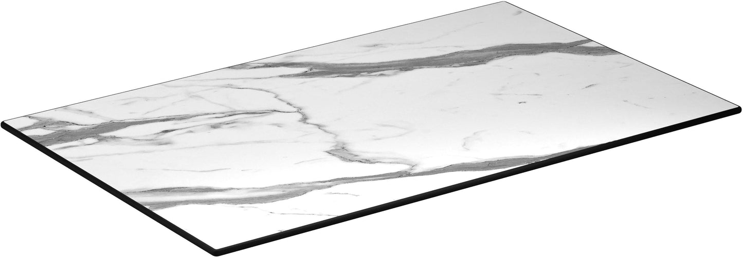 Light Marble Heavy Duty Outdoor Resin Table Top with Phenolic Edge19c4496b5b22ff1bc6