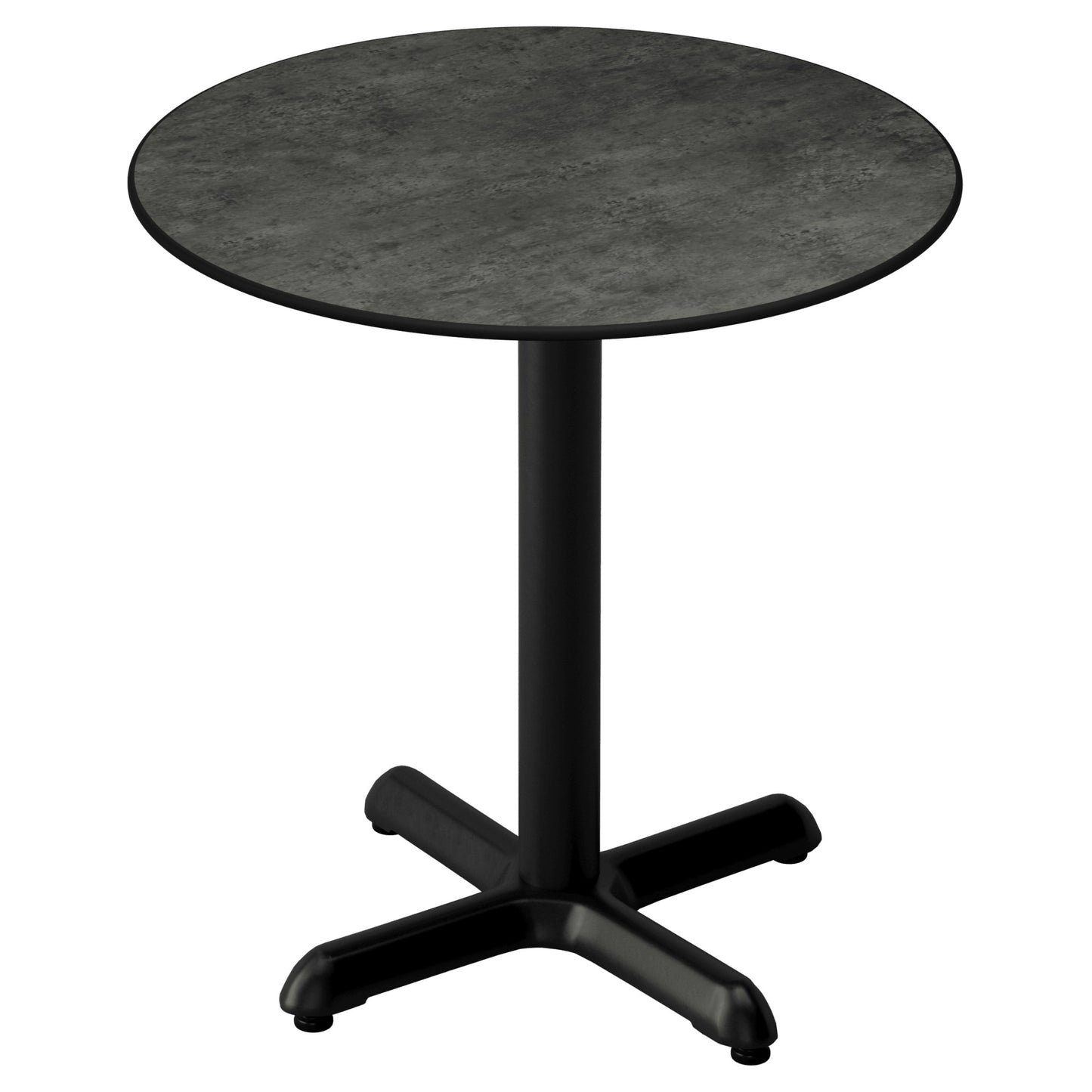 Dark Stone Look Outdoor Resin Table Top with Phenolic Edge
