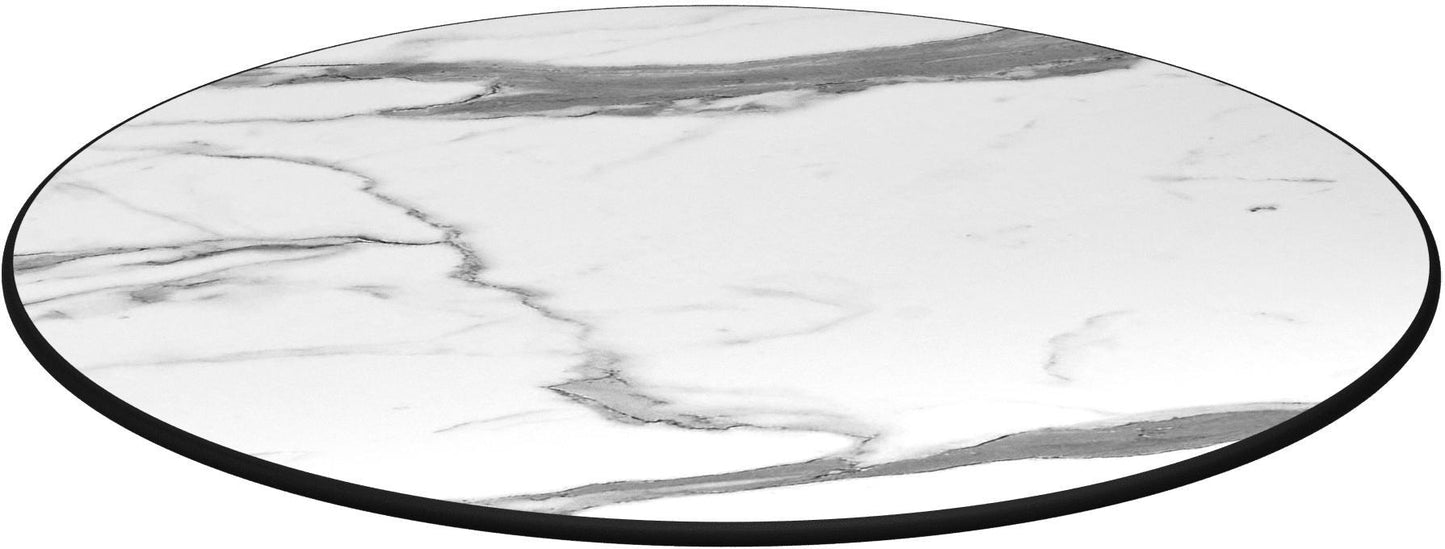 Light Marble Heavy Duty Outdoor Resin Table Top with Phenolic Edge19c4496b5b21b87b94