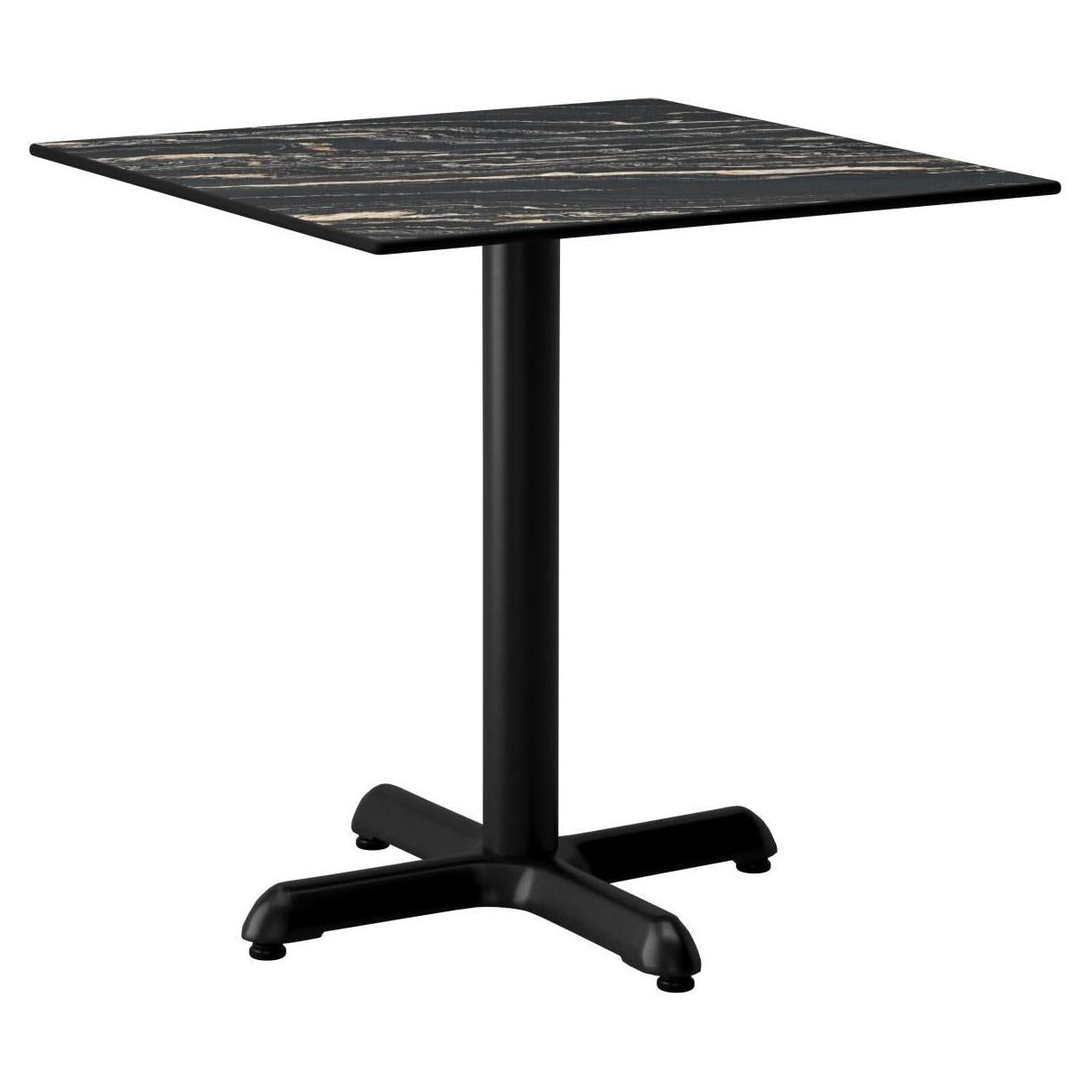 Midnight Marble Outdoor Resin Table Top with Phenolic Edge19a53d974be4dcbb68