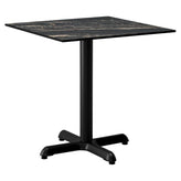 Midnight Marble Outdoor Resin Table Top with Phenolic Edge19a53d974be4dcbb68