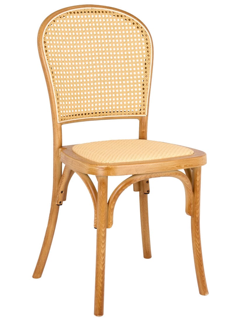 Natural Bent Cane Outdoor Resin Chair