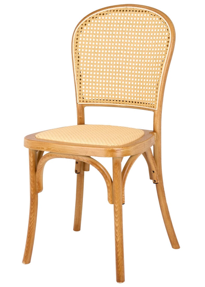 Natural Bent Cane Outdoor Resin Chair