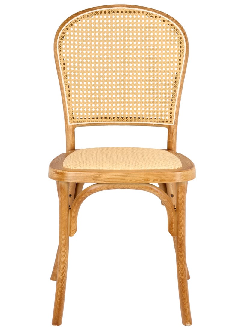 Natural Bent Cane Outdoor Resin Chair