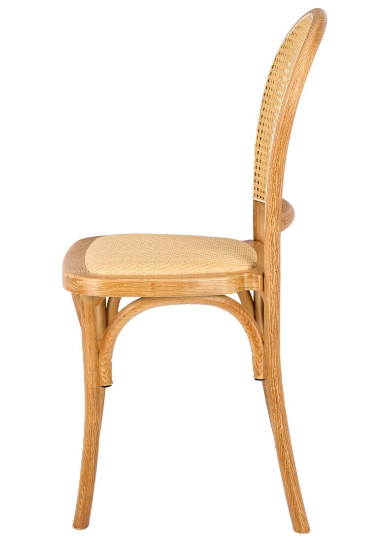 Natural Bent Cane Outdoor Resin Chair