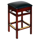 Backless Wood Modern Restaurant Bar Stool 19df99374ca49d91ce