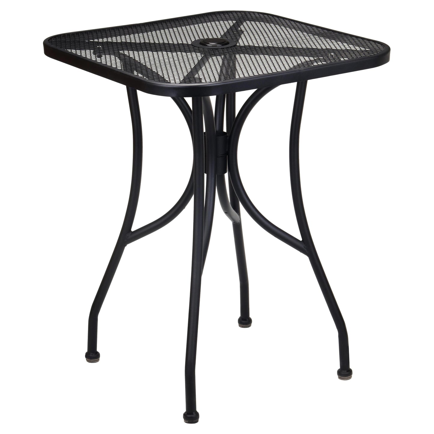 Black Steel Outdoor Metal Square Patio Table19b8fad76313854962