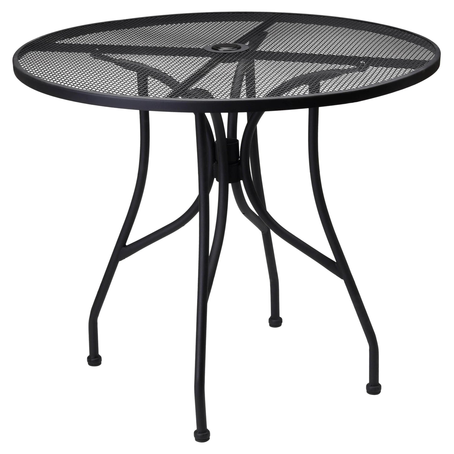 Black Steel Outdoor Metal Square Patio Table19b8fad76313c7afe1