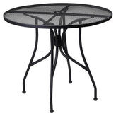 Black Steel Outdoor Metal Square Patio Table19b8fad76313c7afe1