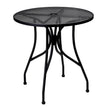 Black Steel Outdoor Metal Square Patio Table19b8fad763123c8cc7