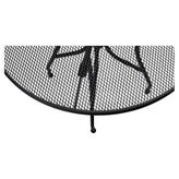 Black Steel Outdoor Metal Square Patio Table19b8fad76317320176