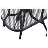 Black Steel Outdoor Metal Square Patio Table19b8fad76316eae019