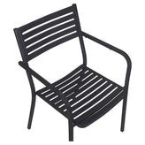 Ella Outdoor Stackable Armchair in Black19cd3030fe9245a396