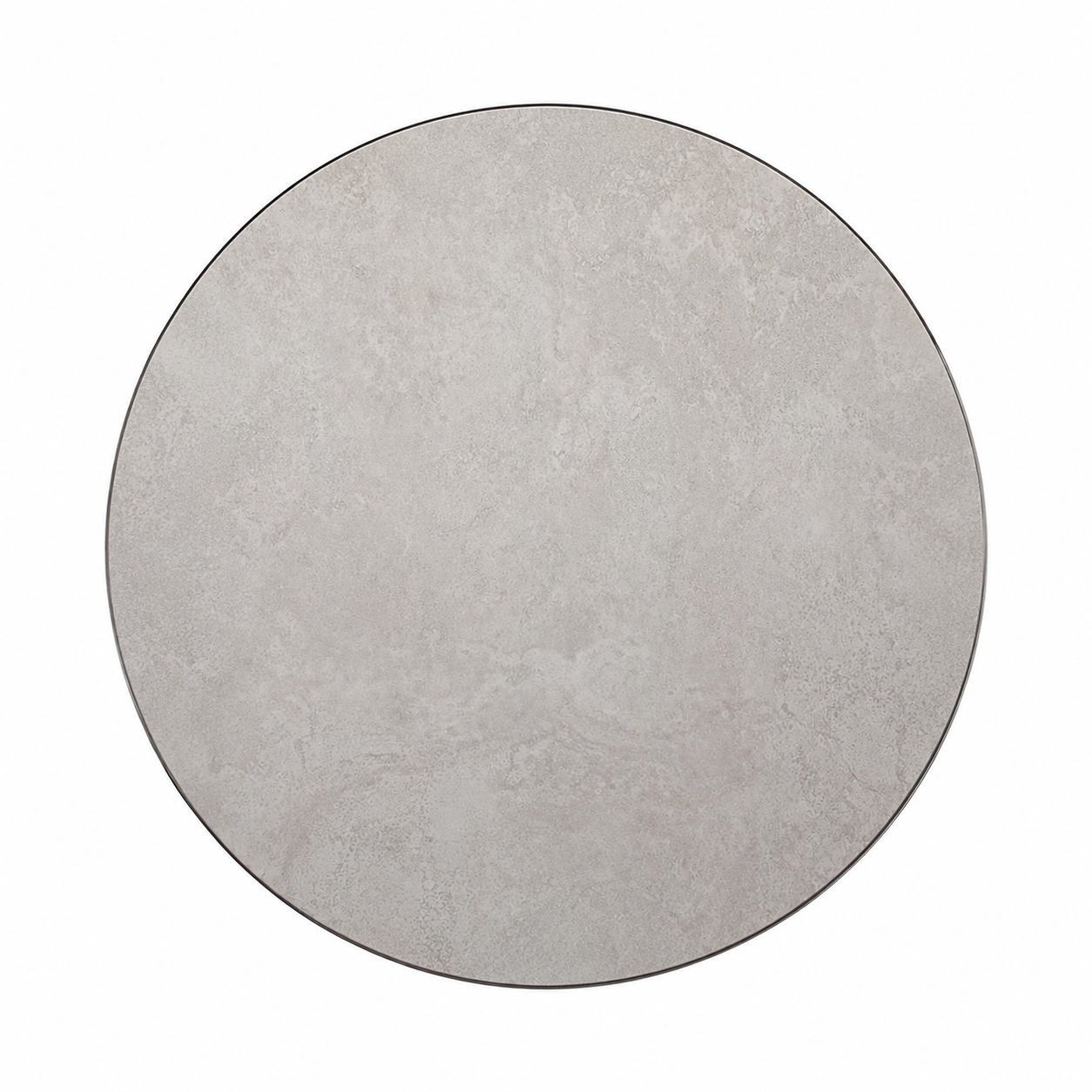 1-1/8" Light Taupe Sintered Stone Outdoor Table Tops with Rose Gold Aluminum Alloy Edging