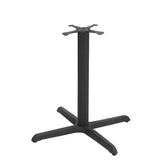 30" x 30" X-Prong Black Cast Iron Table Outdoor Table Base