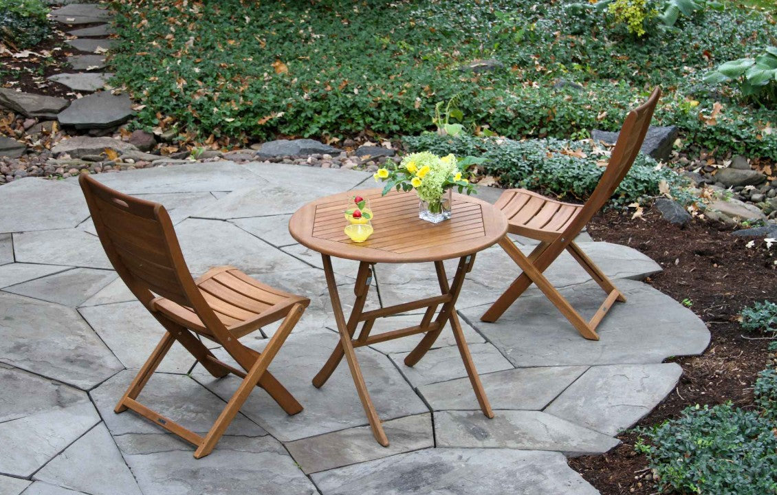 Eucalyptus Outdoor Round Bistro Table 30"W