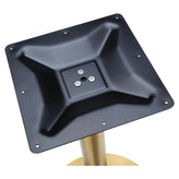 Gold Round Outdoor Table Base - Dining Height19cd2fd9d6024803c