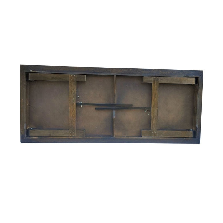 Rustic Solid Pine Folding Straight Leg Farm Table