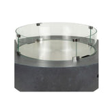 Elements Concrete Round Fire Pit Metal Top Cover
