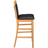 Premium Irving Upholstered Wood Bar Stool19c44ad29e73d462fa