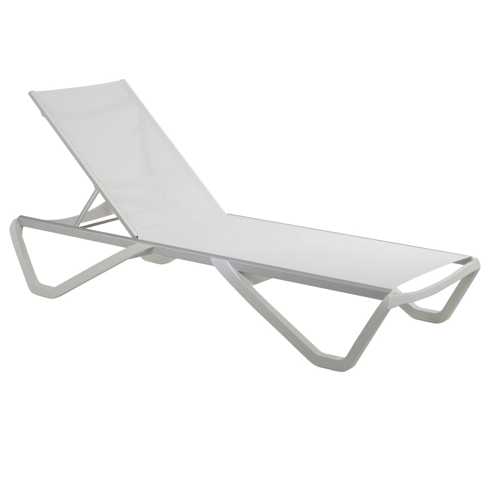 Wave Armless Outdoor Chaise Lounge