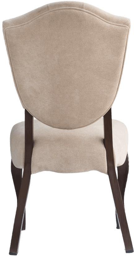Maisie Wood Grain Aluminum Upholstered Chair19fd93f23381d200b5