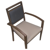 Siena Aluminum Armchair   1a06c98c36744256ba