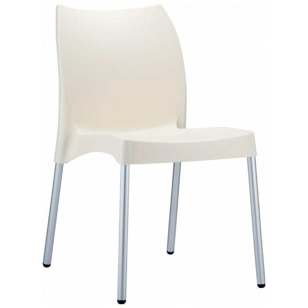 vita resin outdoor dining chair white isp049 whi
