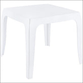 queen polycarbonate side table glossy white isp065 gwhi