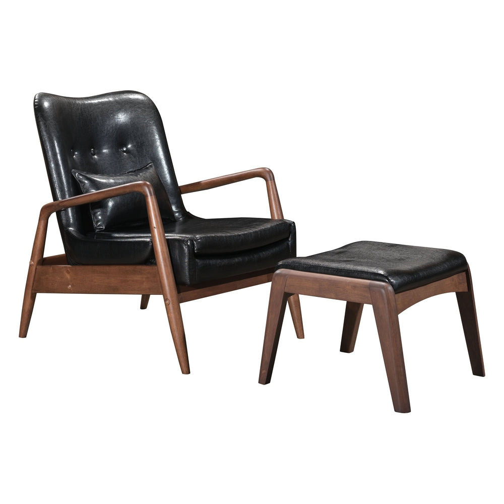 zuo bully lounge chair and ottoman