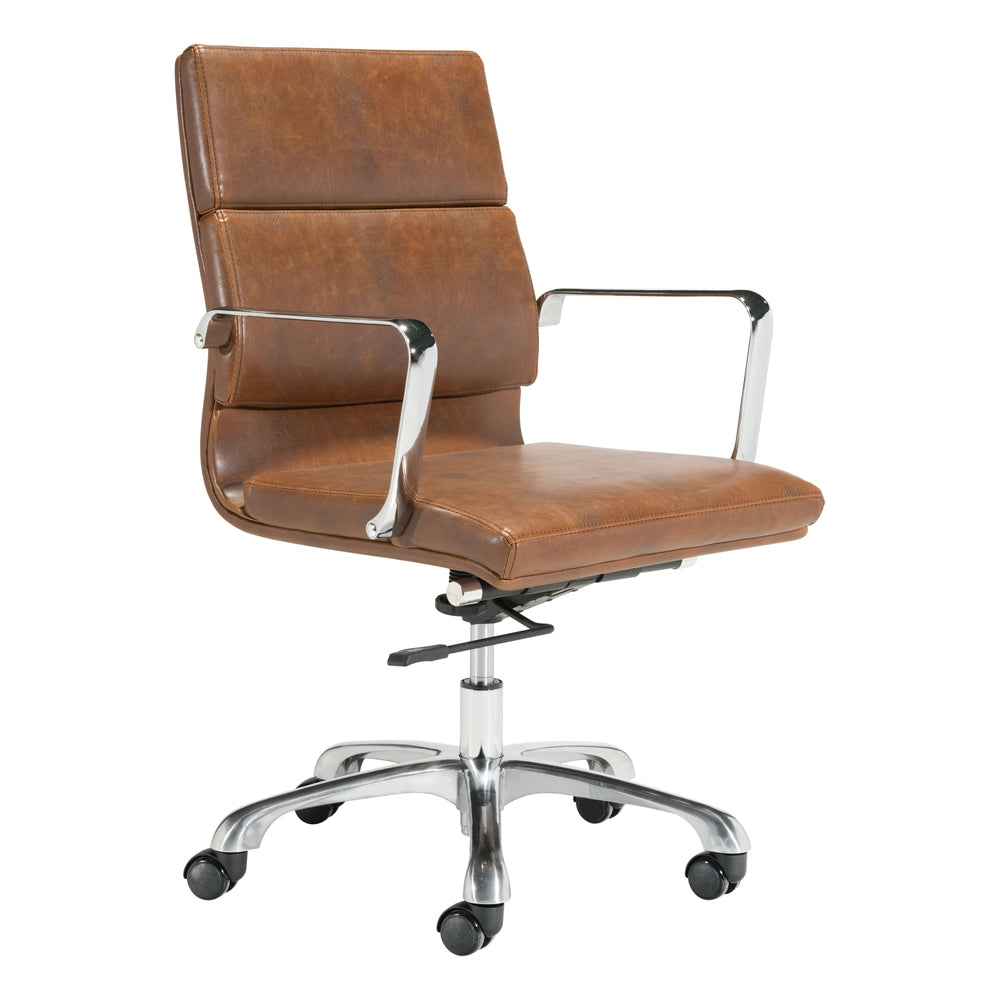 ithaca office chair vintage brown