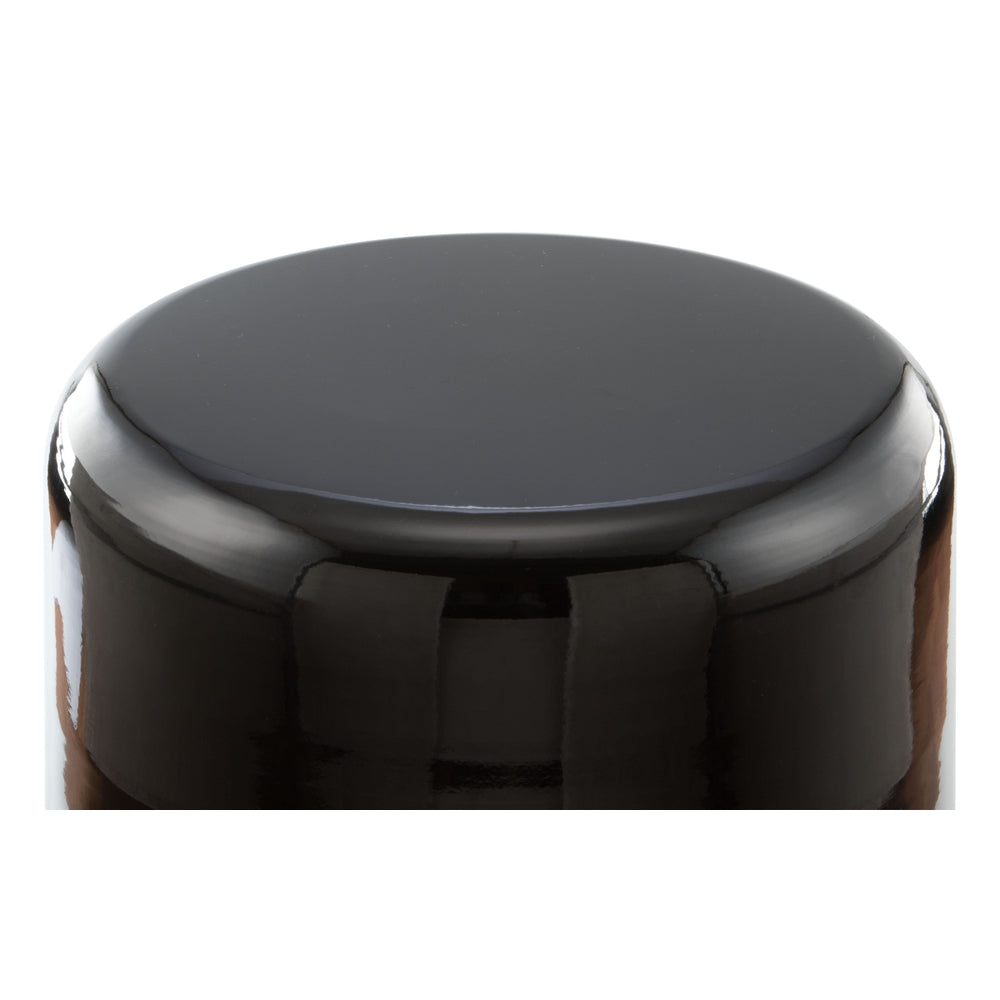 density side table black and gold