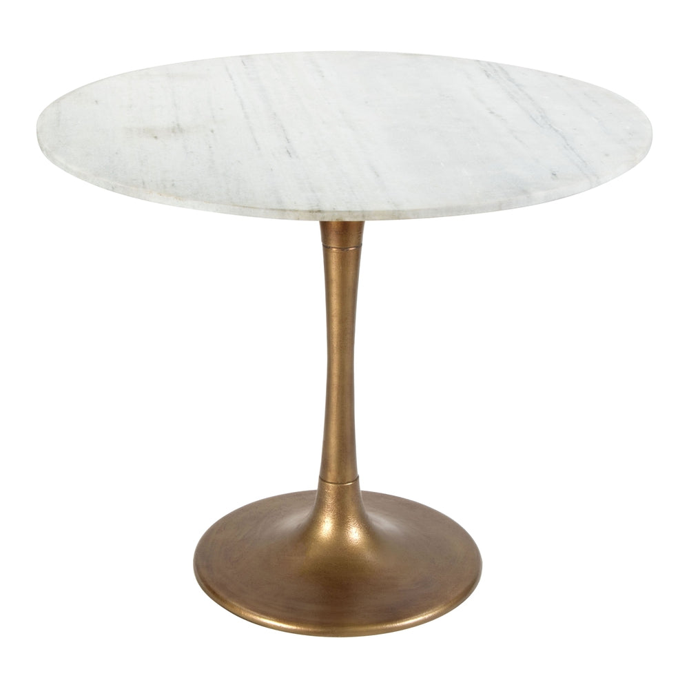 fullerton dining table white gold
