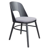 iago dining chair gray black