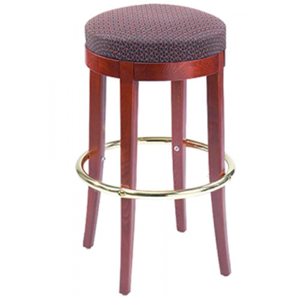 round solid wood backless bar stool 99