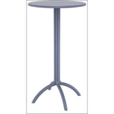 octopus round bar table dove gray isp161 dvr