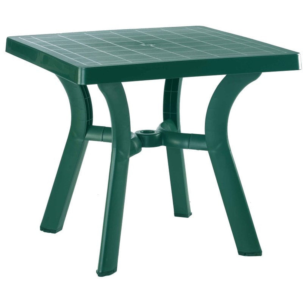 viva resin square dining table 31 inch green isp168 gre