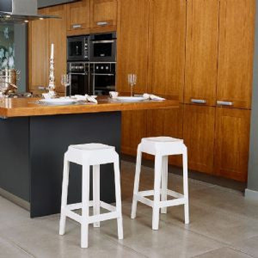fox polycarbonate counter stool glossy white isp036 gwhi