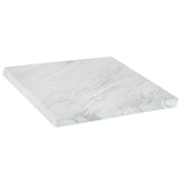 White Marble Table Top with Aluminum Back for In/Outdoor Use