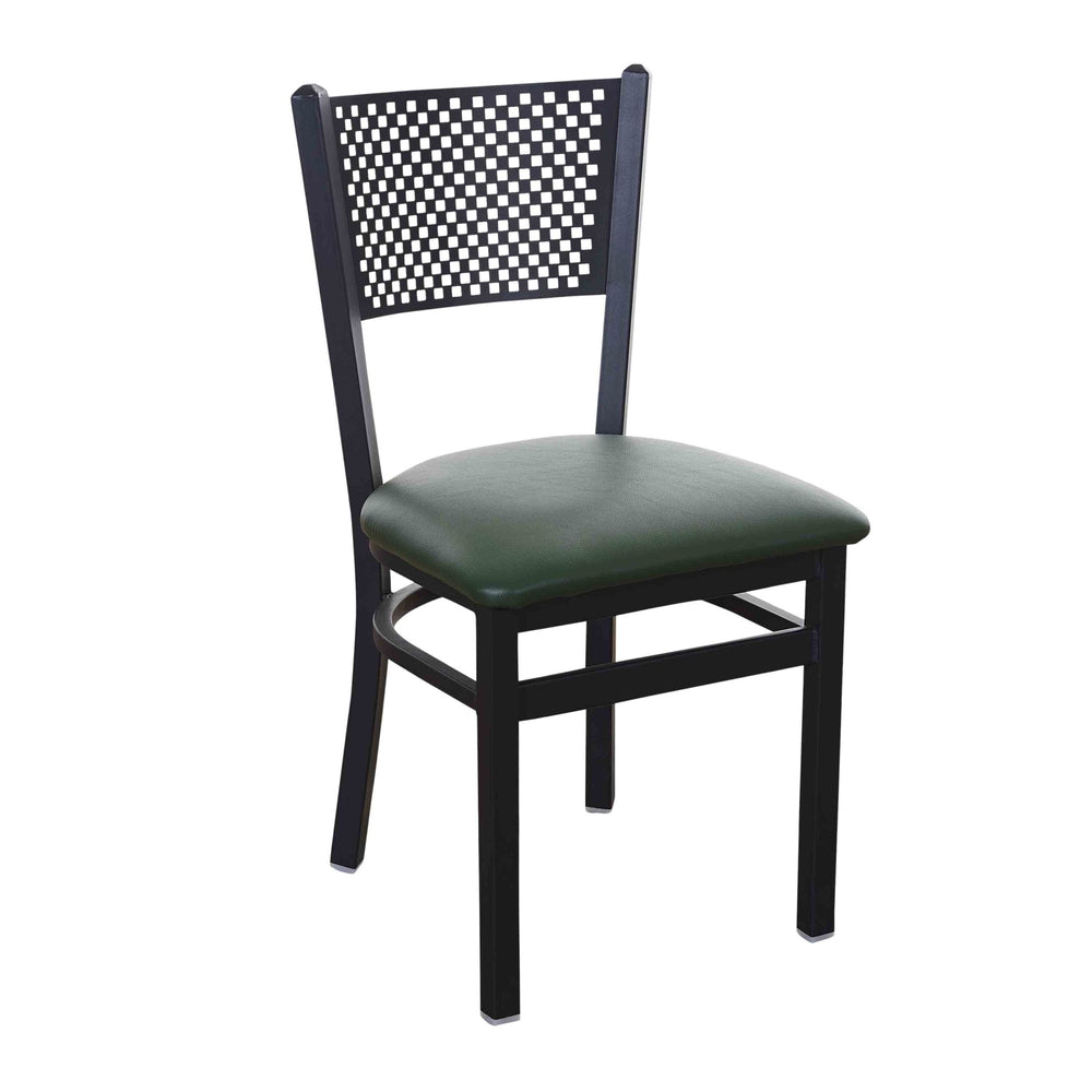 polk perforated back side chair