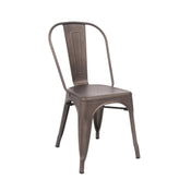 indoor steel chair gunmetal