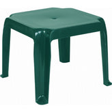sunray resin square side table green isp240 gre