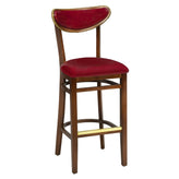 2510USB Upholstered Bar Stool with Nail Heads
